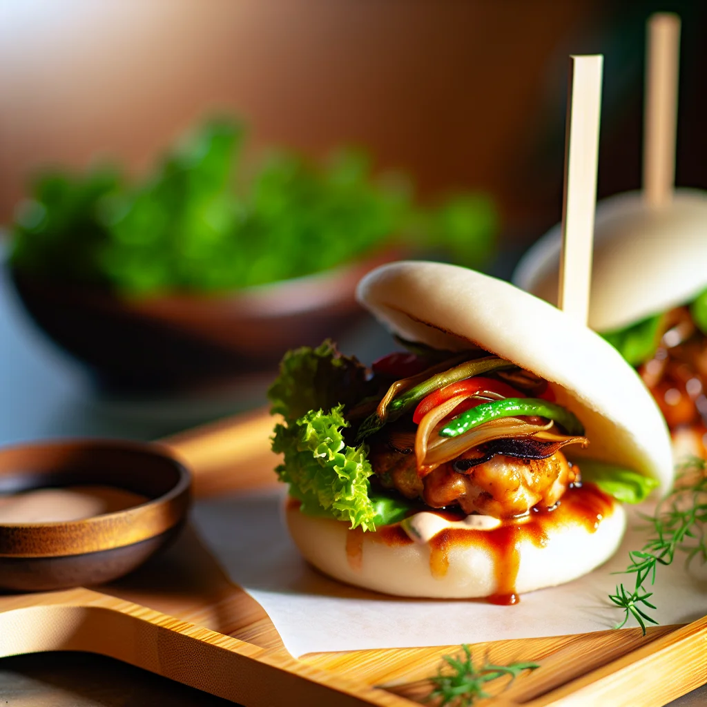 Bao Burger Fusion au Poulet Teriyaki