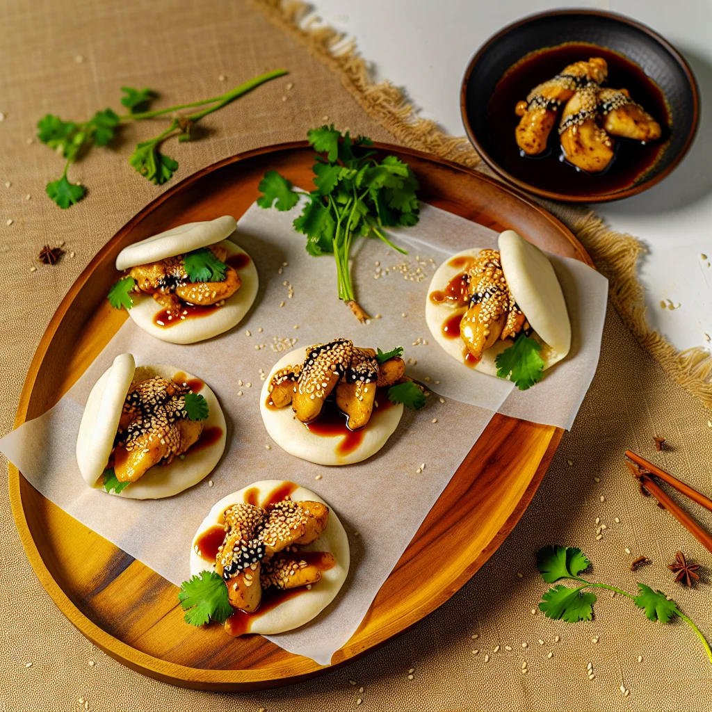 Bao de Poulet Teriyaki aux Légumes Croquants