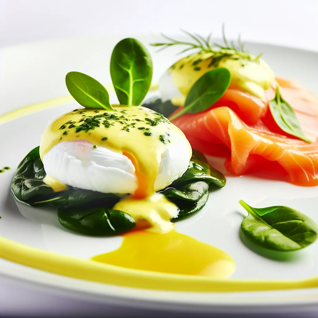 Benedictine de Saumon Fumé et Épinards Sauté