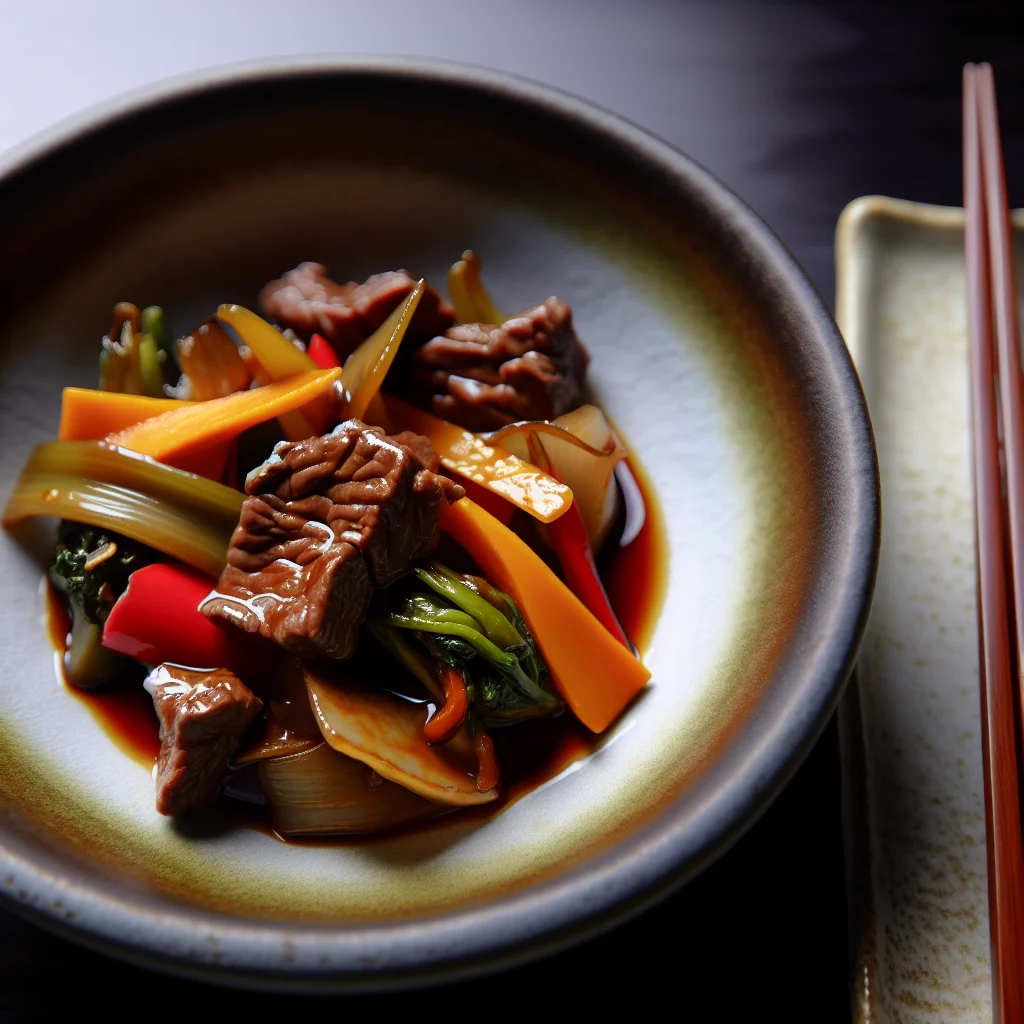Boeuf Sauté aux Légumes et Sauce Hoisin