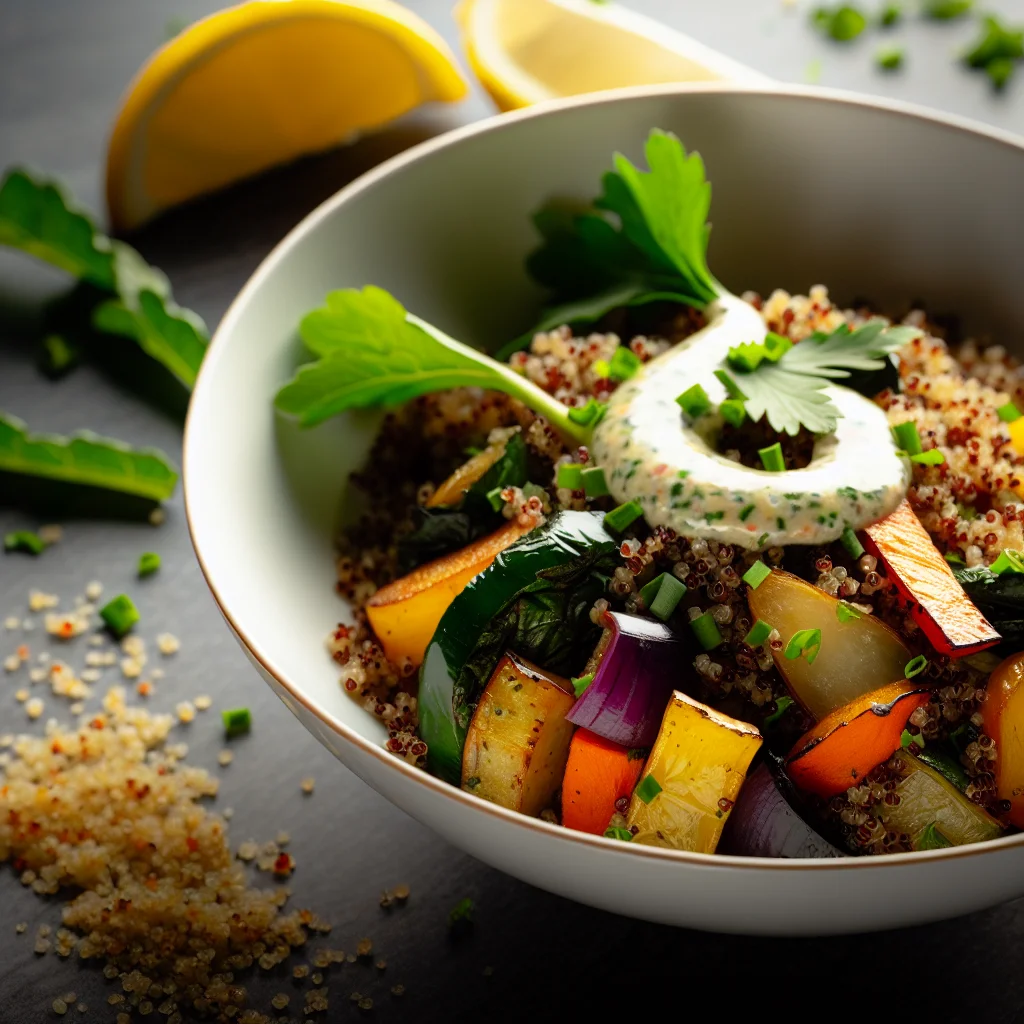 Bol Énergie aux Quinoa et Légumes Rôtis