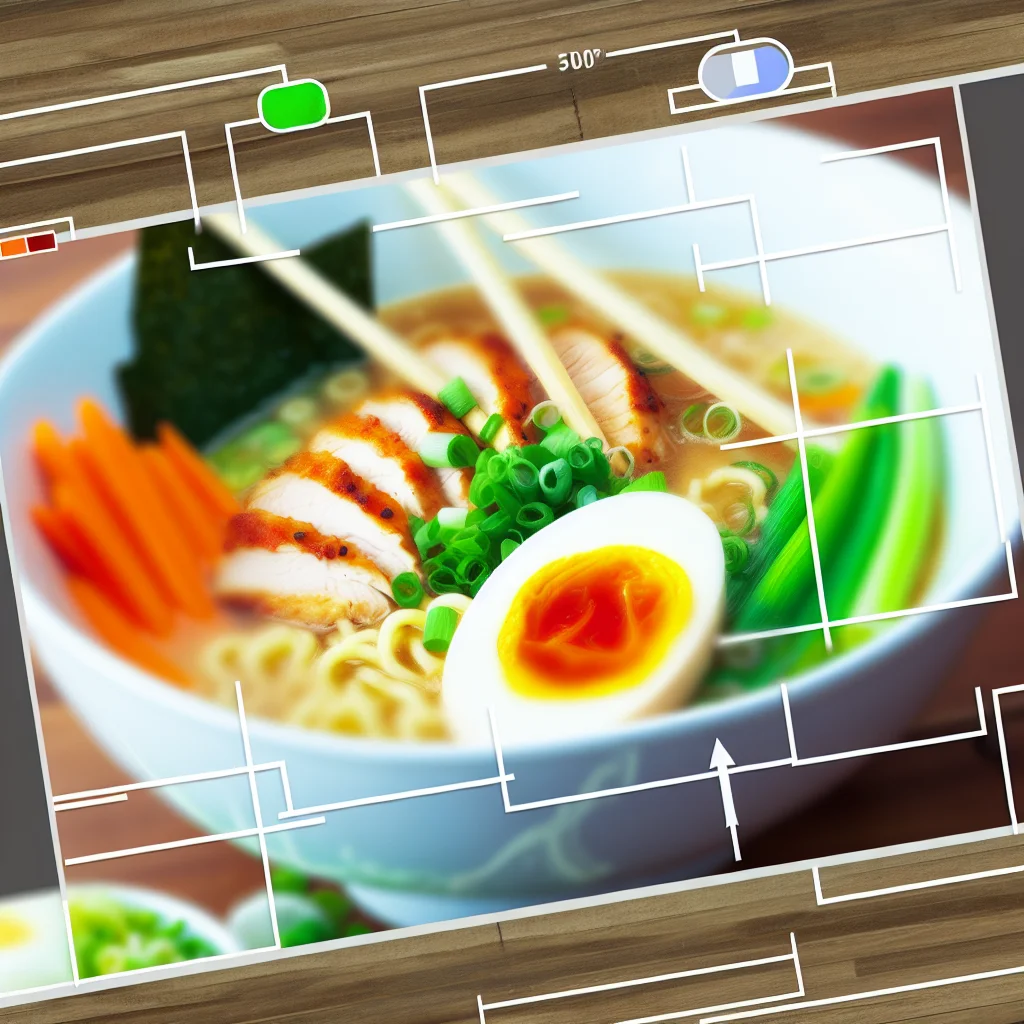 Bols de Ramen au Poulet et Légumes Croquants