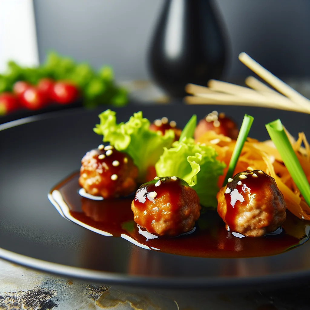 Boulettes de Porc à la Sauce Hoisin
