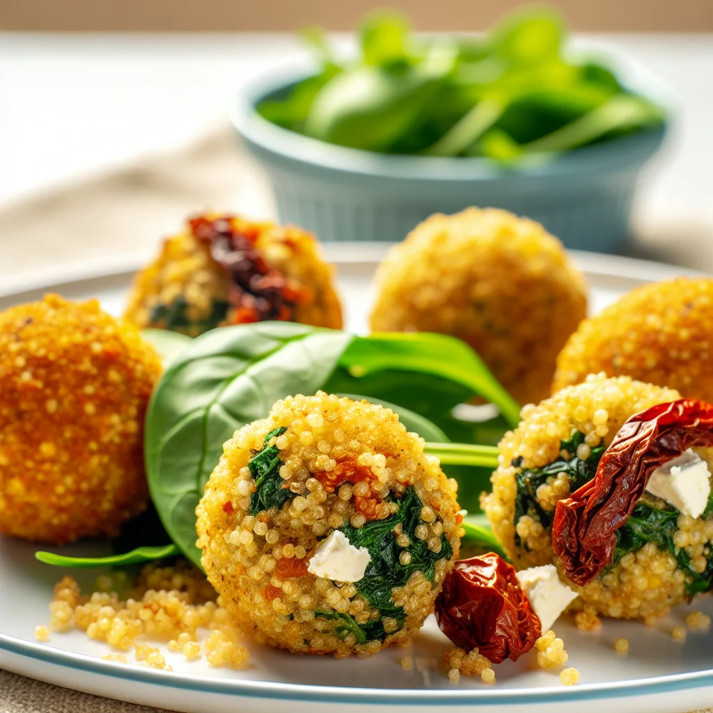 Boulettes de quinoa à la méditerranéenne