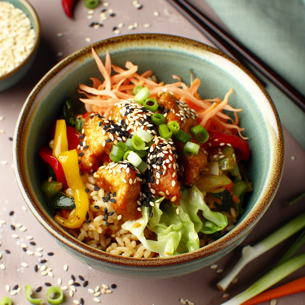 Bowl d'Asie aux saveurs de sésame