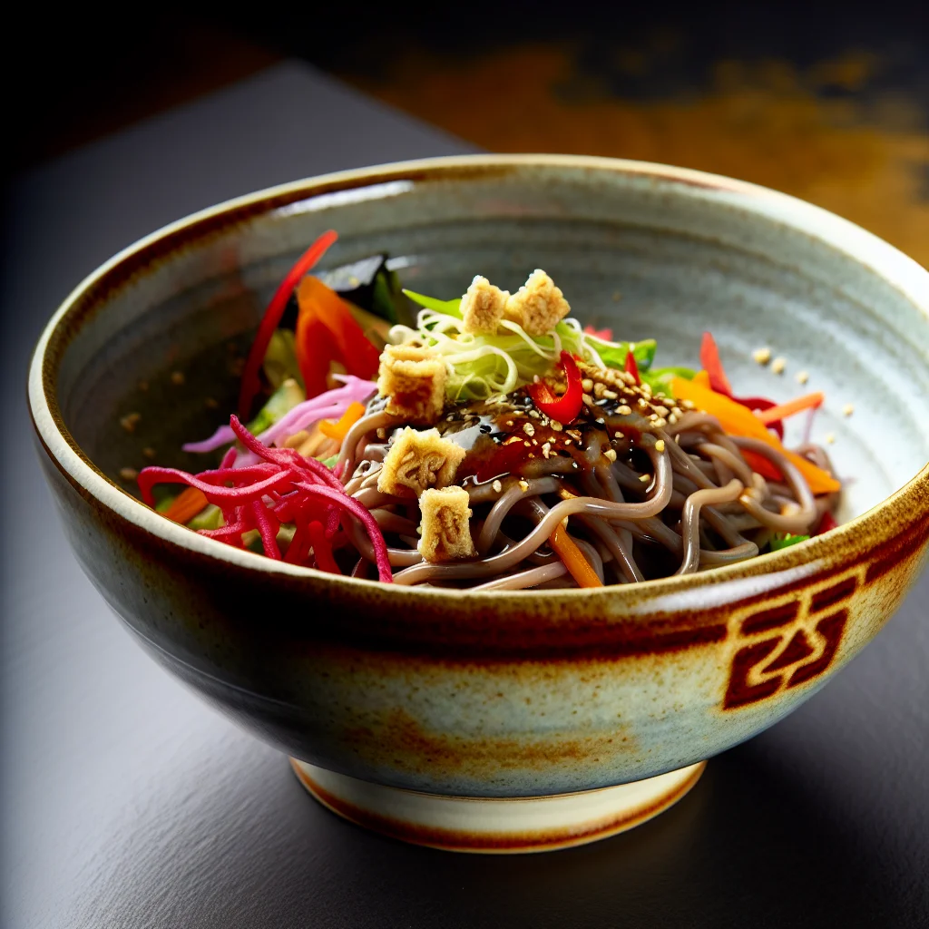 Bowl de Nouilles Soba aux Légumes Croquants