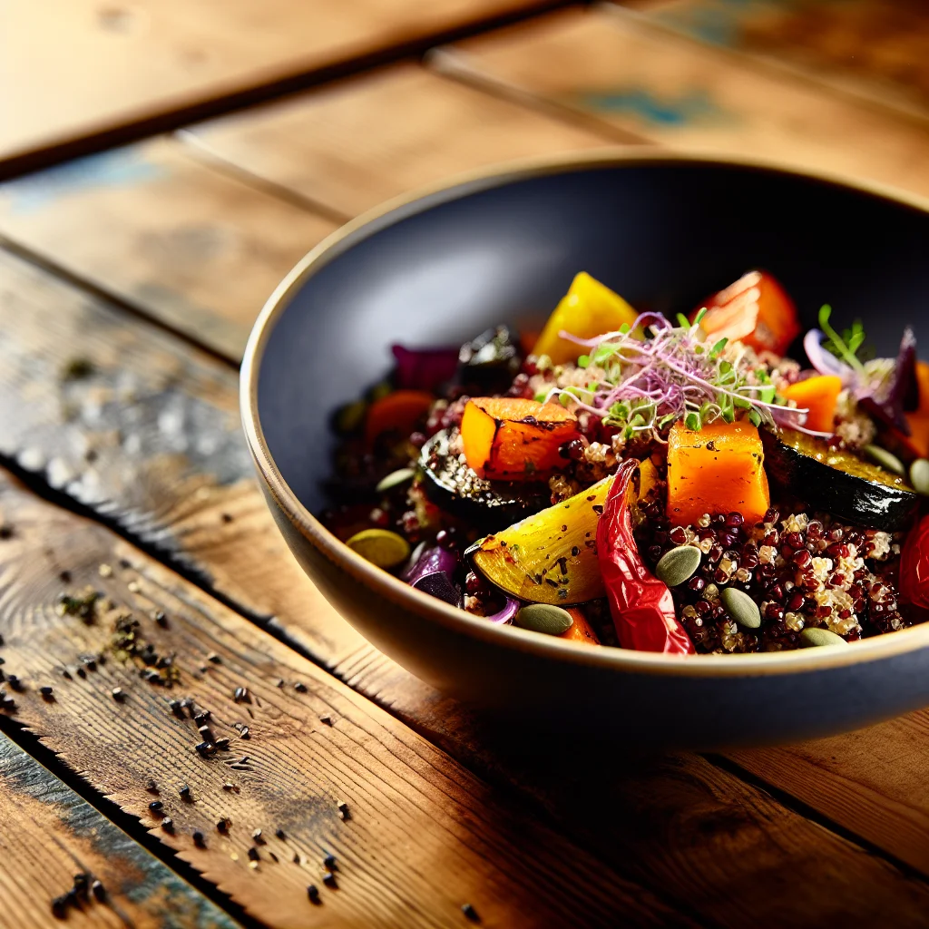 Bowl de Quinoa aux Légumes Rôtis
