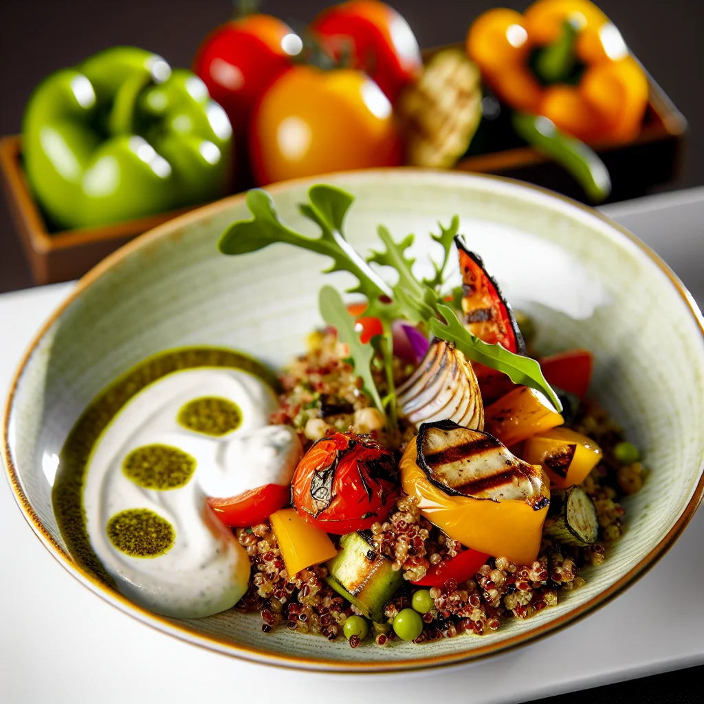 Bowl de Quinoa Coloré aux Légumes Grillés