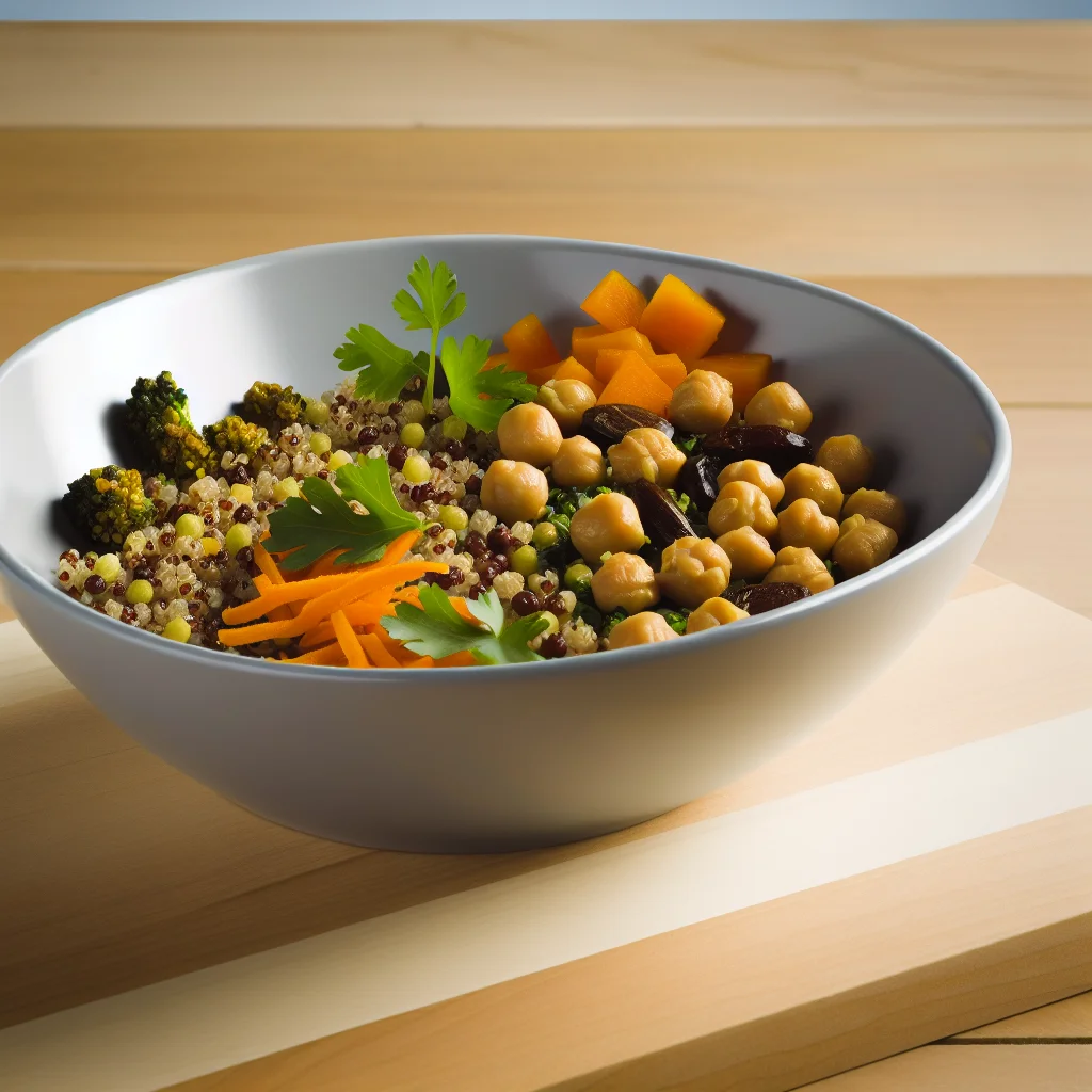 Bowl de Quinoa et Légumineuses au Curry Doux
