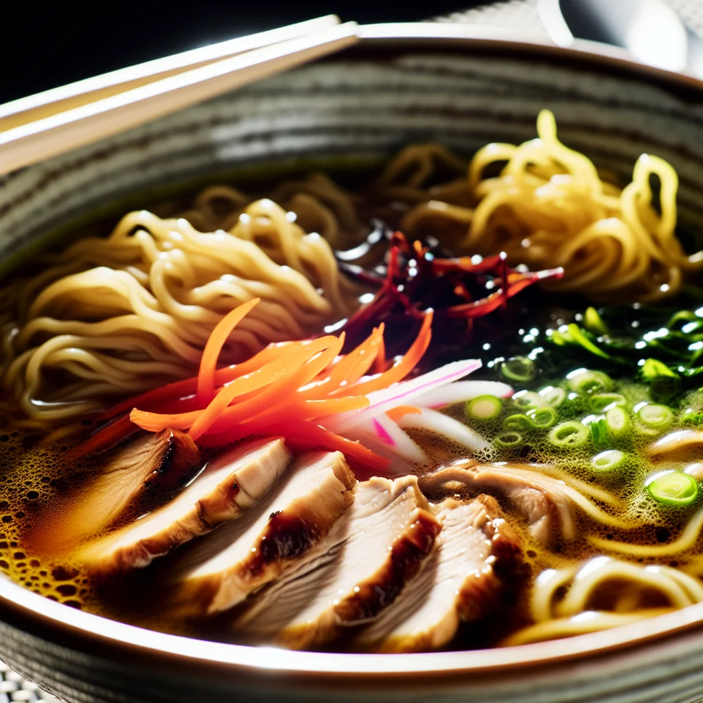 Bowl de Ramen Épicé au Poulet Teriyaki