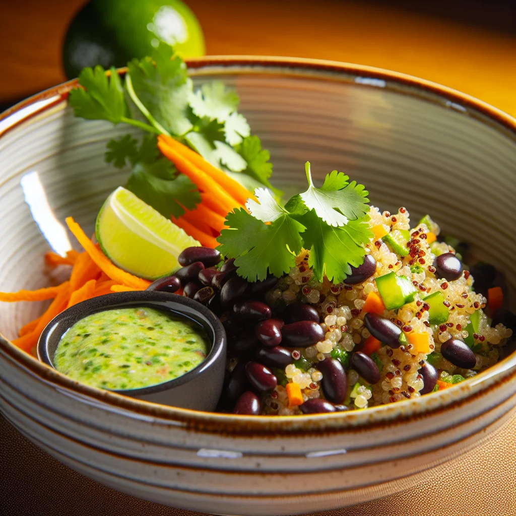 Bowl Énergétique aux Quinoa et Haricots Noirs