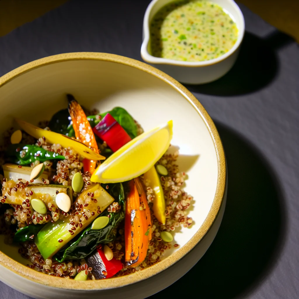 Bowl Énergétique aux Quinoa et Légumes Rôtis