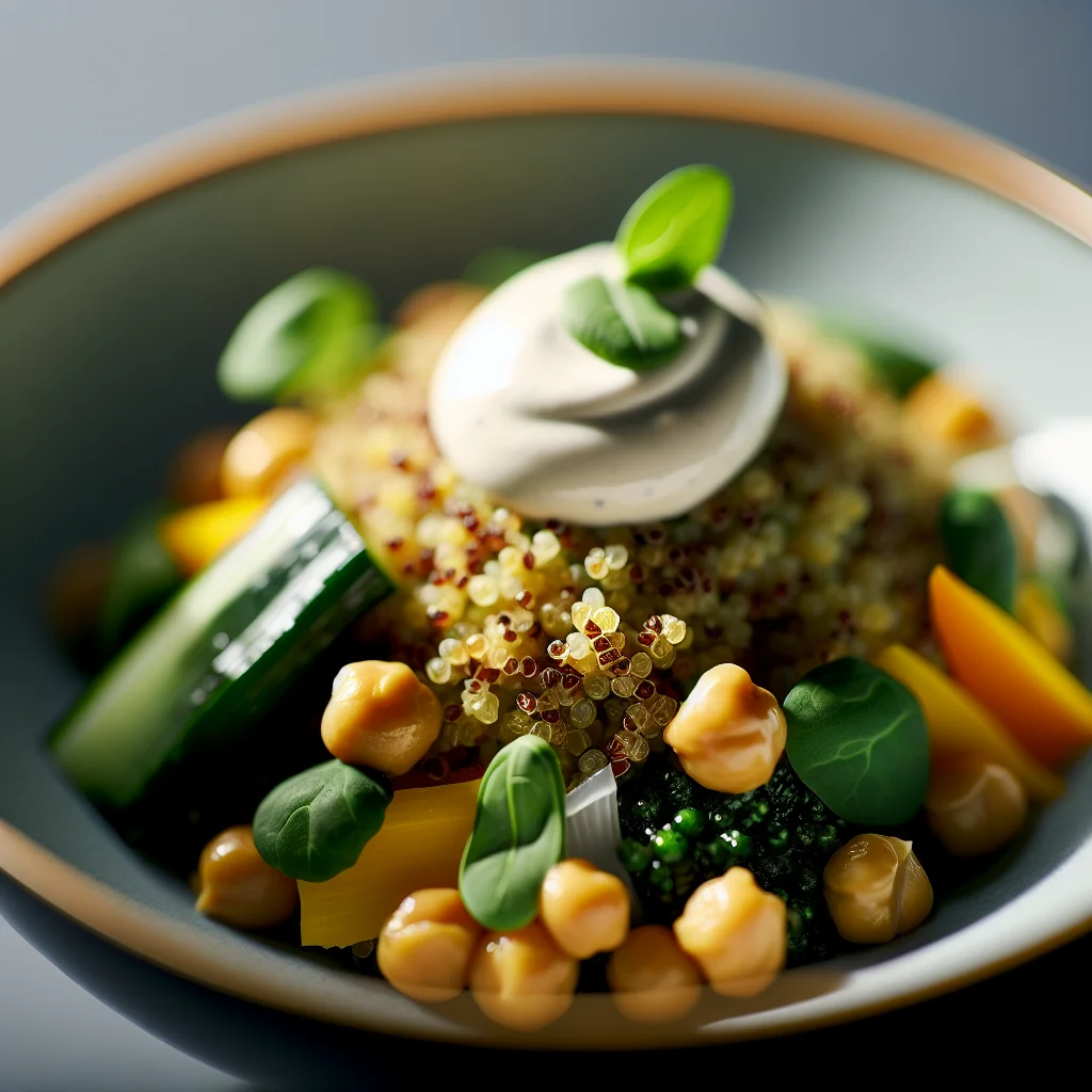 Bowl Énergétique aux Quinoa et Pois Chiches Rôtis
