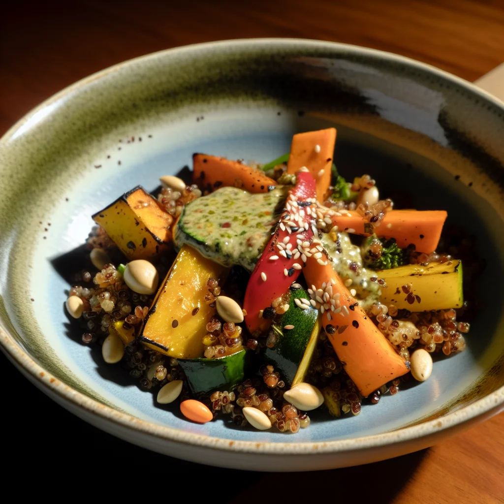 Bowl Énergétique de Quinoa aux Légumes Rôtis