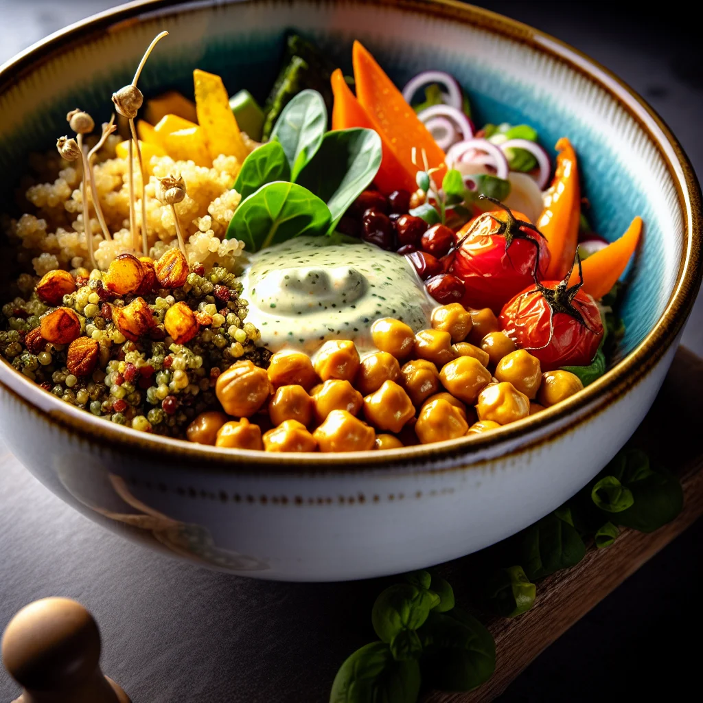 Bowl Énergétique Quinoa et Pois Chiches