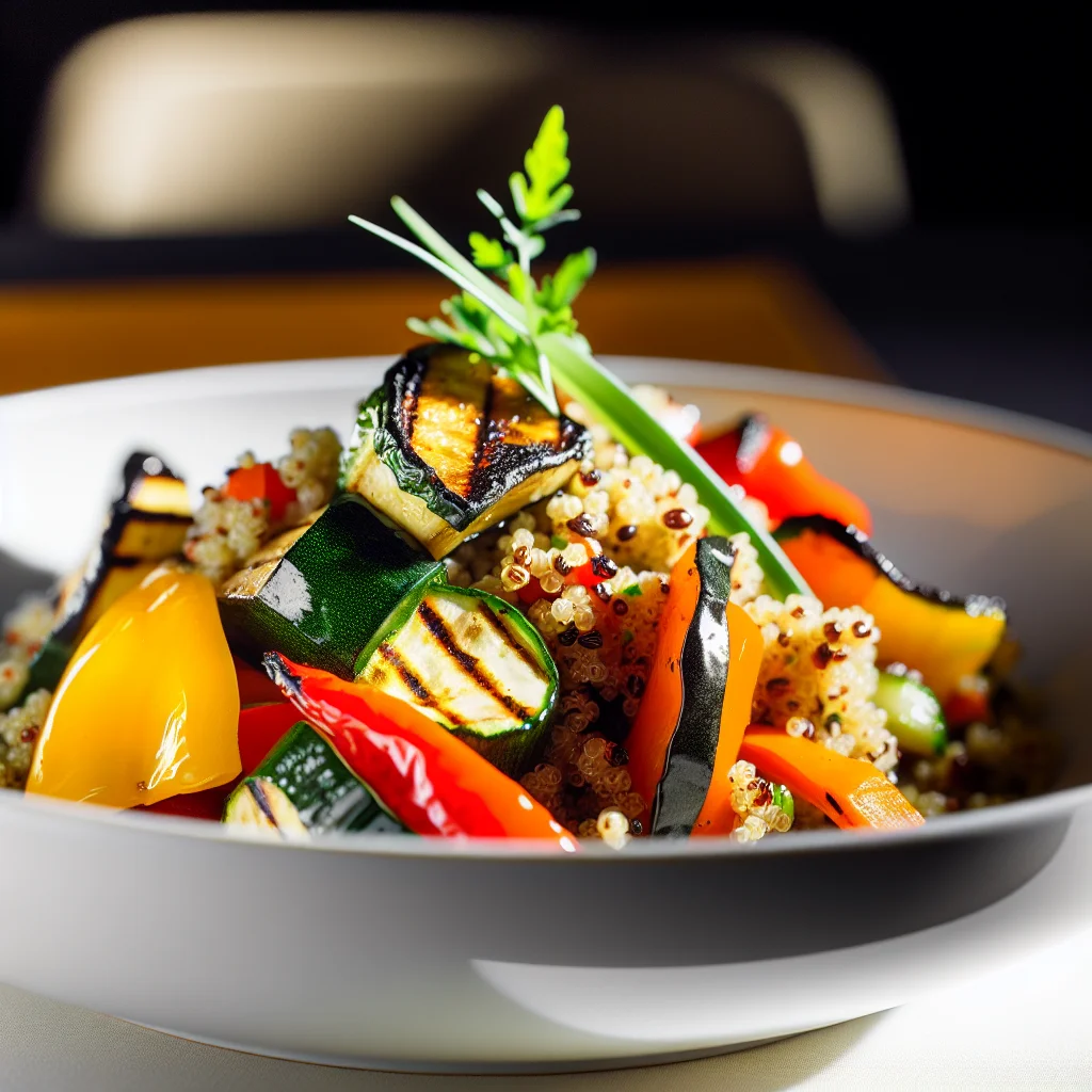 Bowl Énergique de Quinoa aux Légumes Grillés