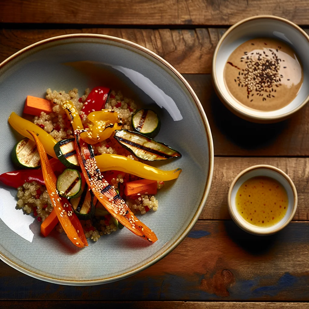 Bowl Épicé de Quinoa et Légumes Grillés