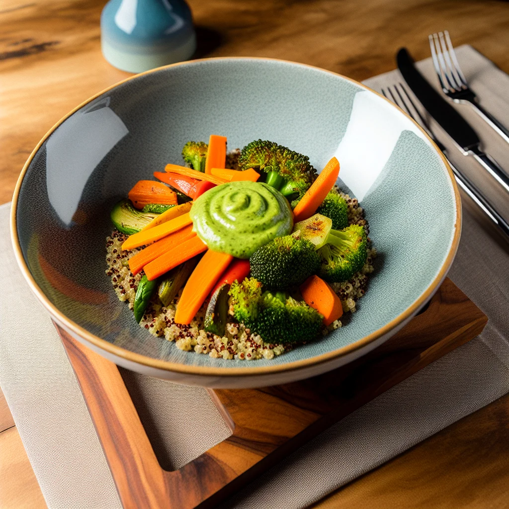 Bowl Équilibré Quinoa et Légumes Rôtis