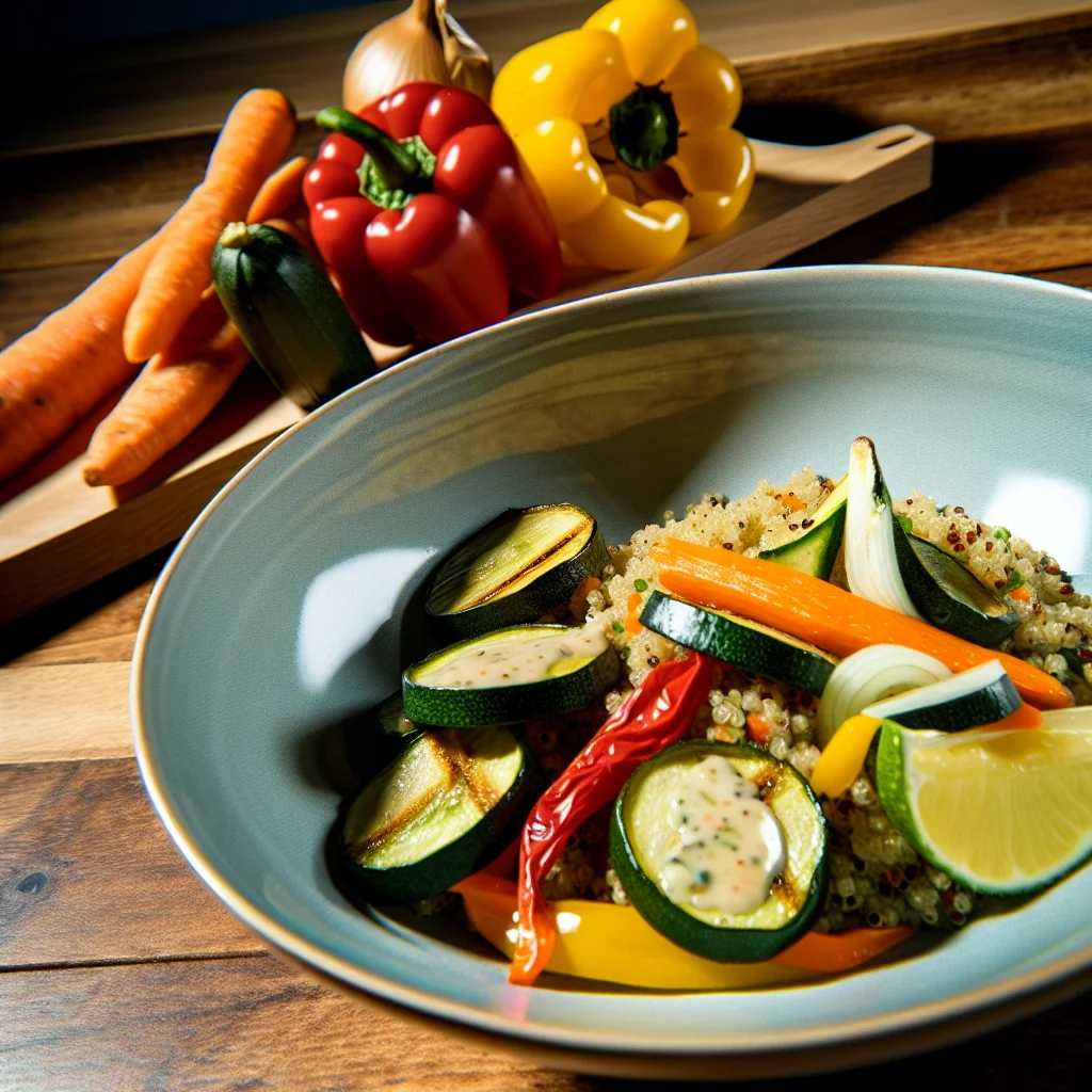Bowl Gourmand de Quinoa aux Légumes Rôtis