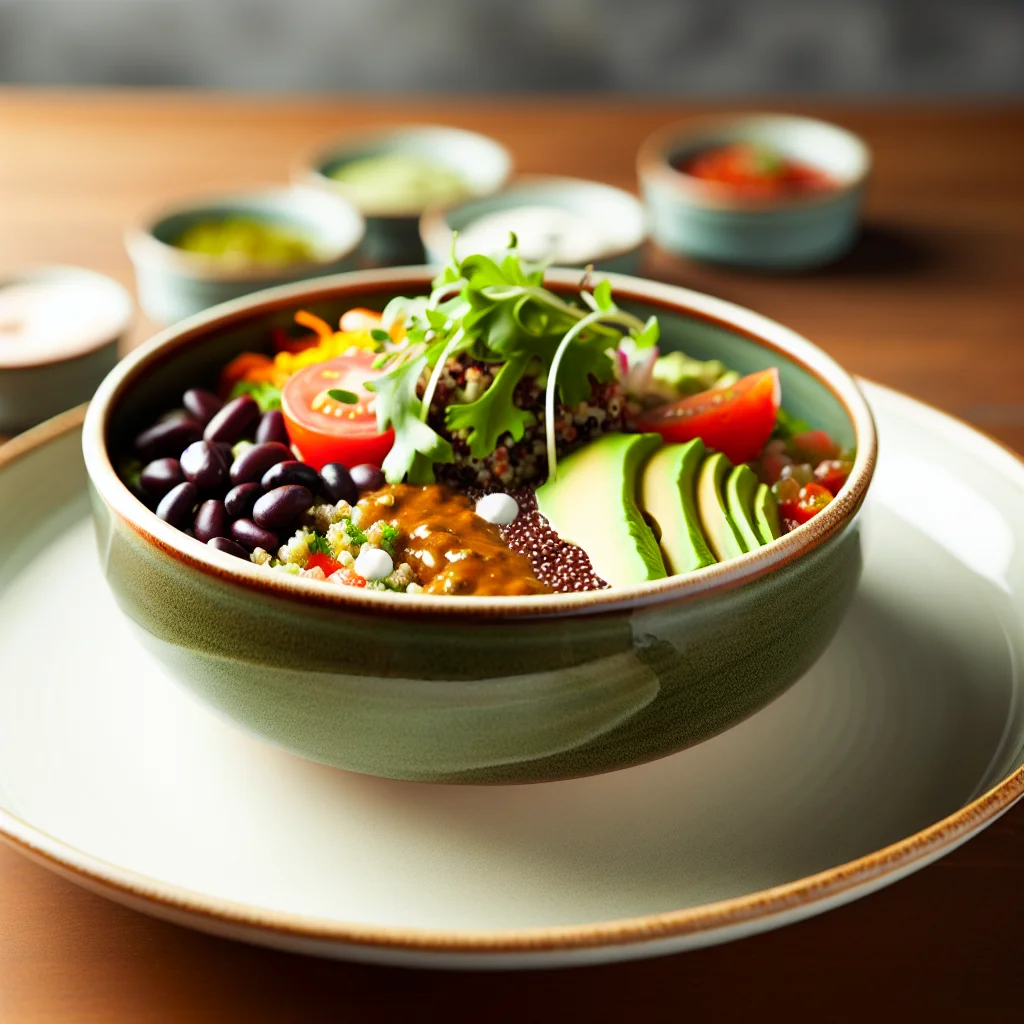 Bowl Protein Végétal au Quinoa et Haricots Noirs