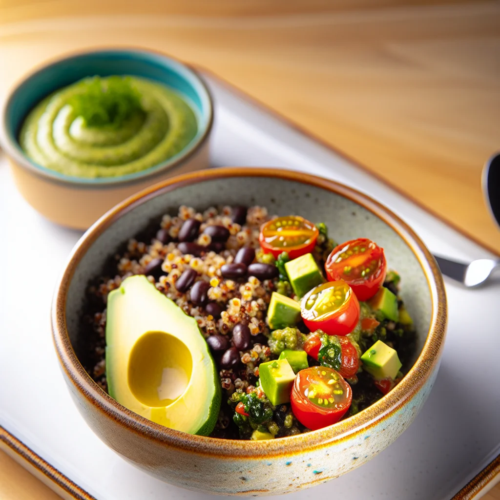 Bowl Protéiné au Quinoa et Haricots Noirs