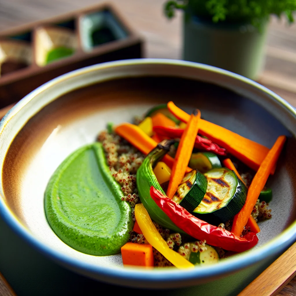 Bowl Végétal aux Quinoa et Légumes Rôtis