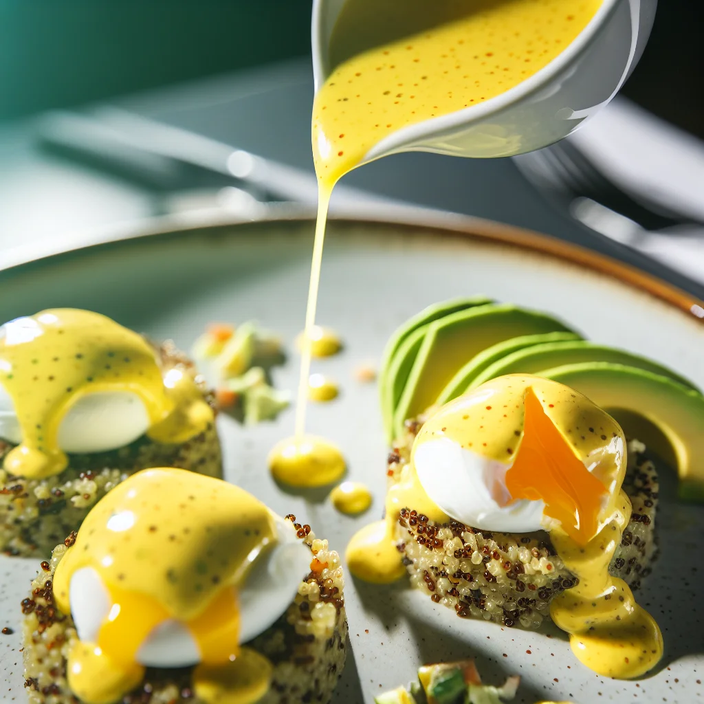 Brunch Éclatant de Quinoa aux Œufs Bénédicte