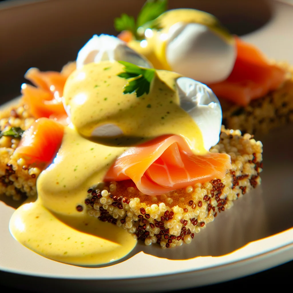 Brunch Équilibré: Toasts de Quinoa aux Œufs Bénédicte de Saumon Fumé