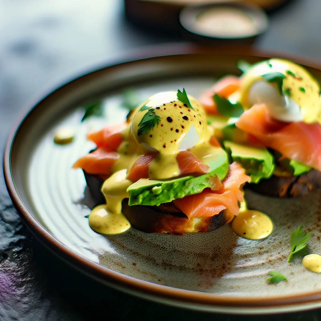 Brunch Gourmand d’Oeufs Bénédicte à l’Avocat et Saumon Fumé