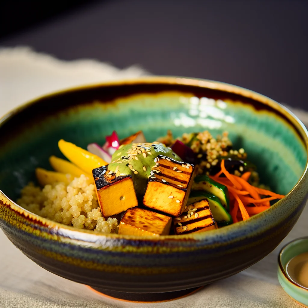 Buddha Bowl à la quinoa et tofu grillé