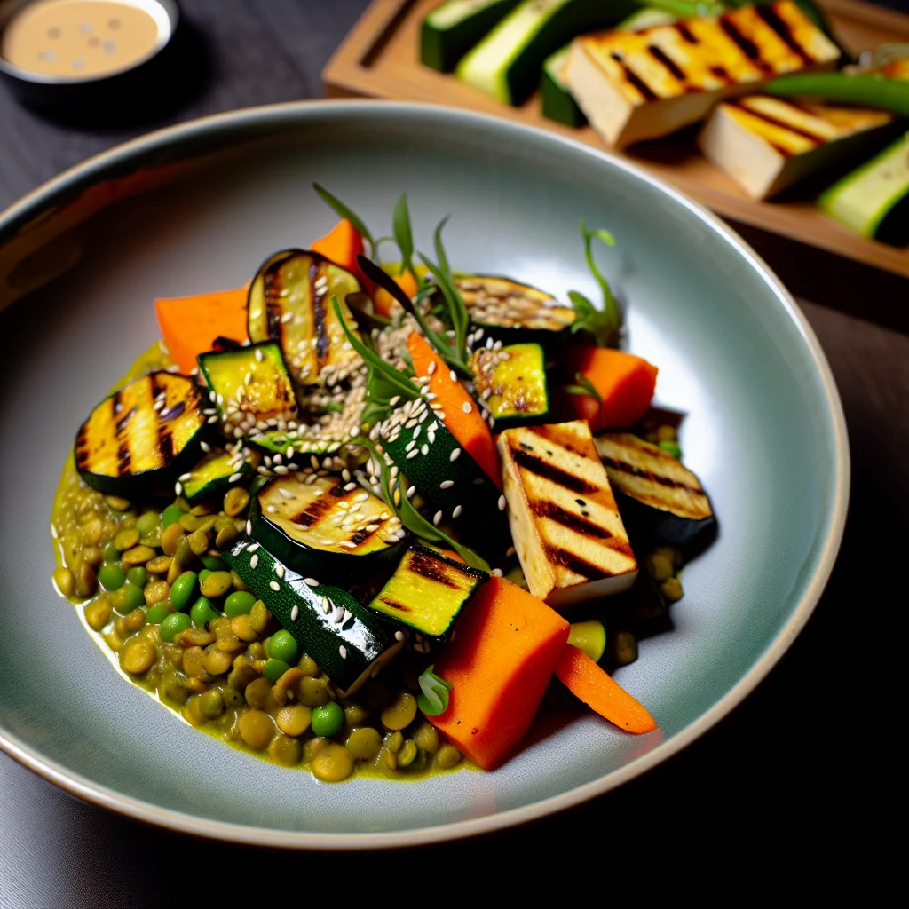 Buddha Bowl aux Lentilles et Tofu Grillé