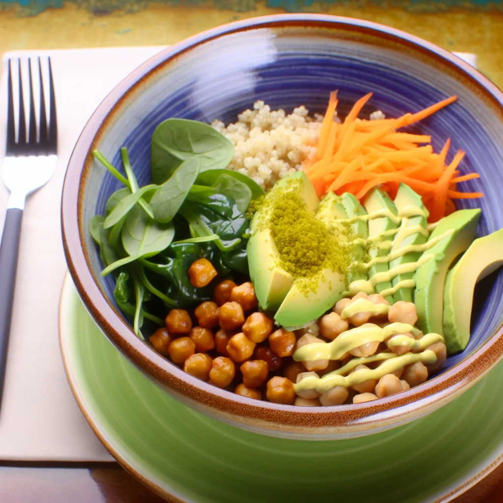 Buddha Bowl aux Quinoa et Pois Chiches Épicés