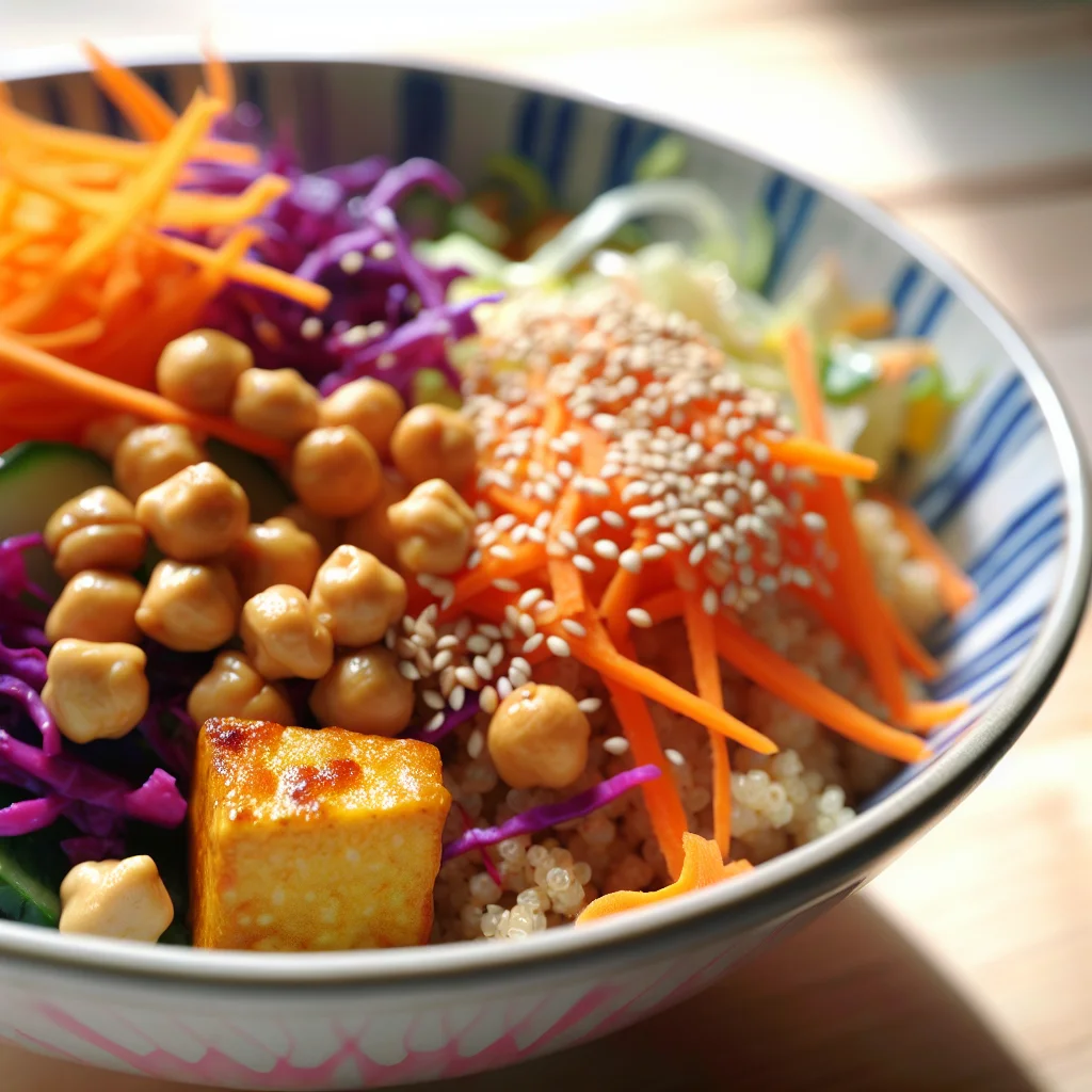 Buddha Bowl Protéiné au Quinoa et Tofu Grillé