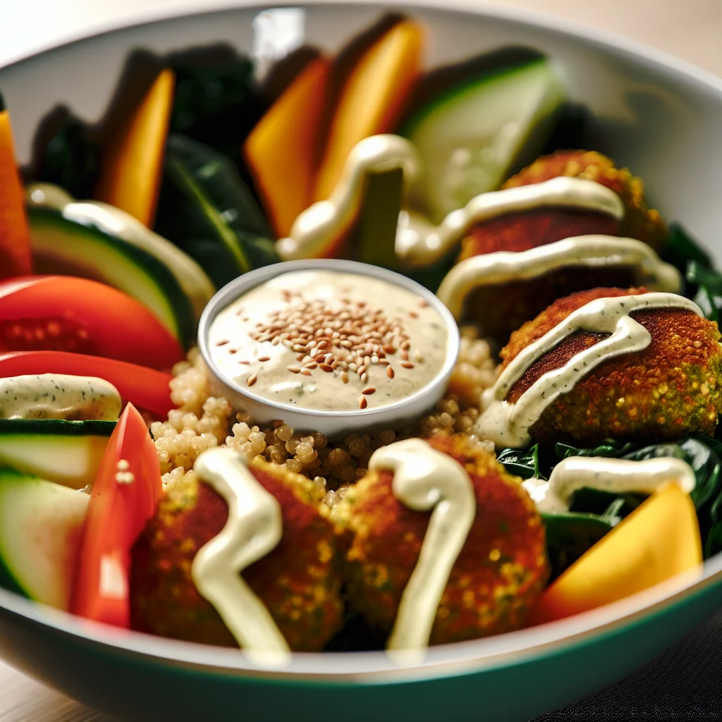 Buddha Bowl Quinoa-Falafel
