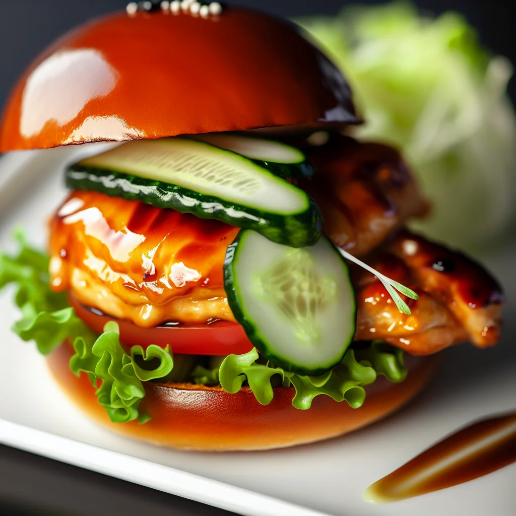 Burger Fusion Épicé au Poulet Teriyaki