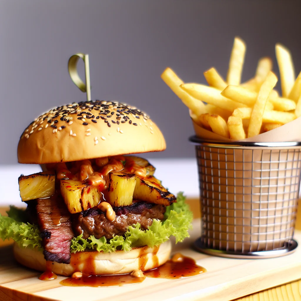 Burger Fusion Teriyaki Ananas
