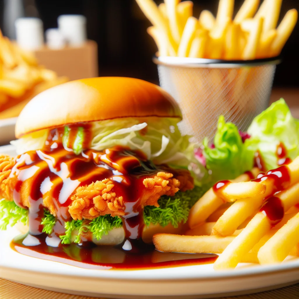 Burger Katsu au Poulet Teriyaki