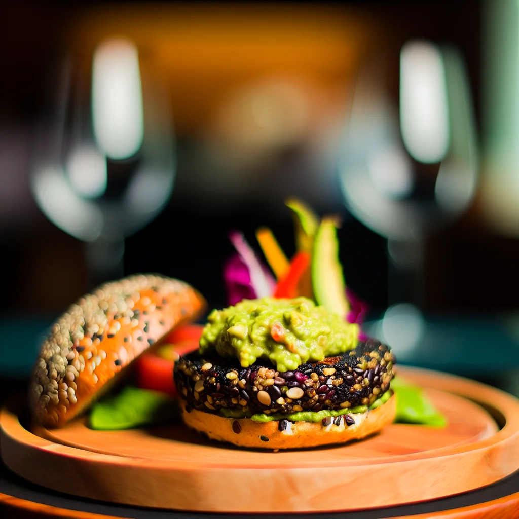 Burgers de Quinoa et Haricots Noirs au Guacamole Épicé