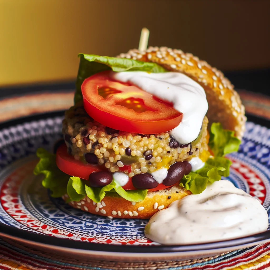 Burgers de Quinoa et Haricots Noirs