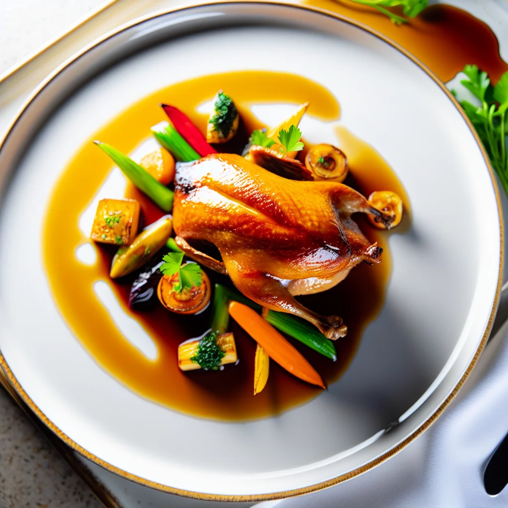 Canard laqué aux épices d'Orient