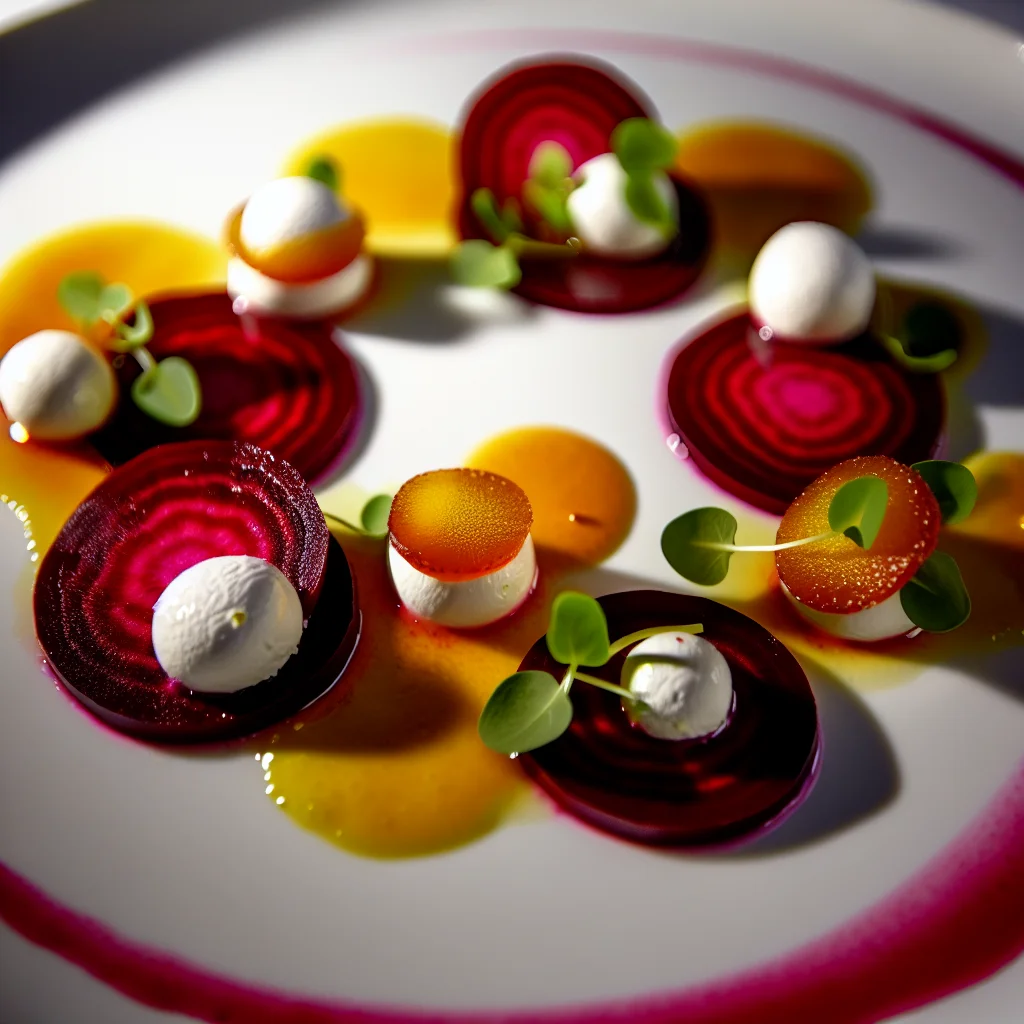 Carpaccio de Betterave et Chèvre Crémeux