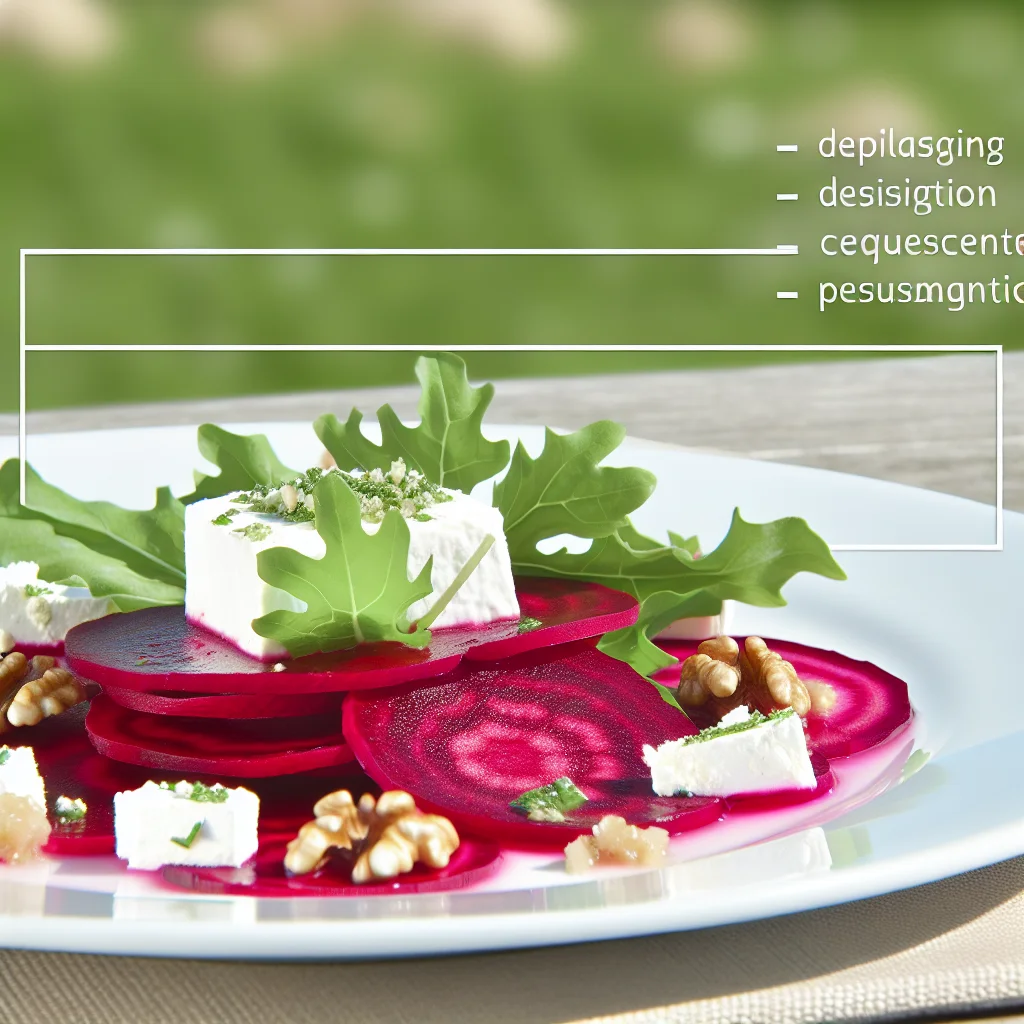 Carpaccio de Betteraves et Fromage de Chèvre au Miel