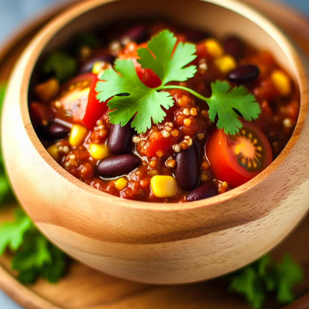 Chili sin Carne aux Haricots Noirs et Quinoa