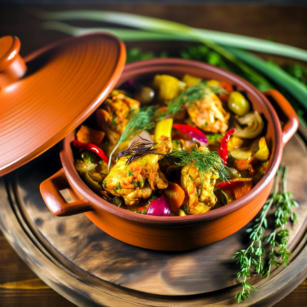 Cocotte de Poulet aux Légumes Rôtis
