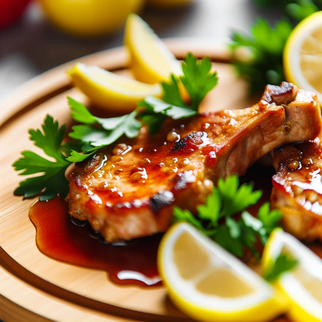 Côtes de porc barbecue au miel et épices