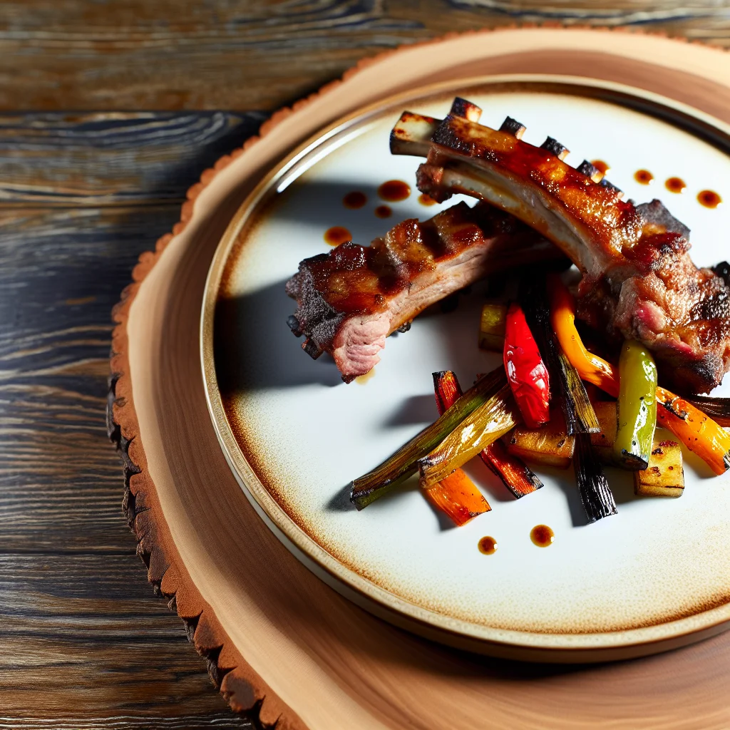 Côtes de porc BBQ à l'érable et au piment