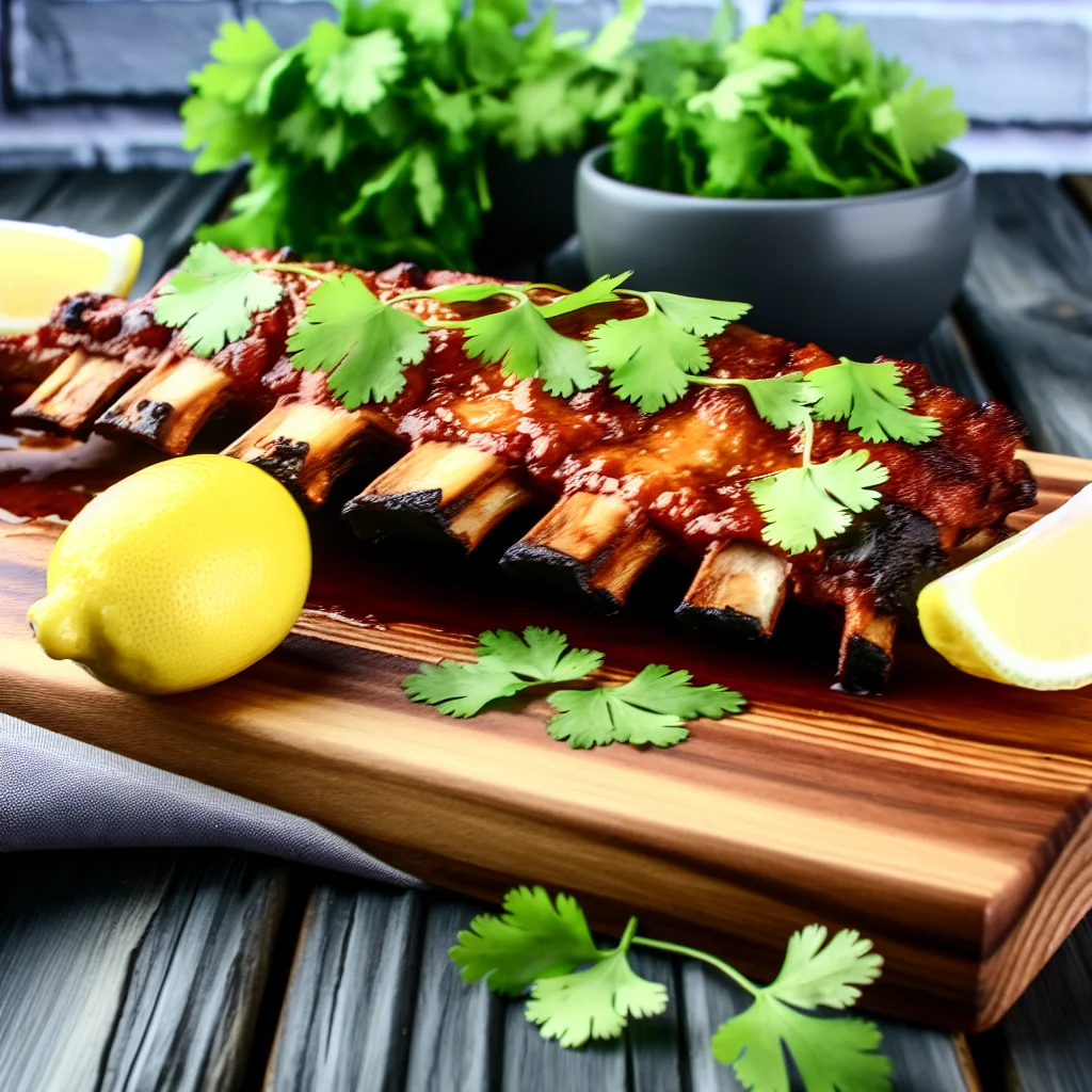 Côtes de porc caramélisées au barbecue