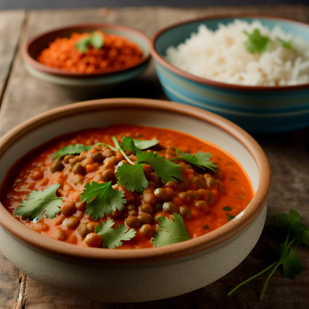 Curry de Lentilles Corail au Lait de Coco