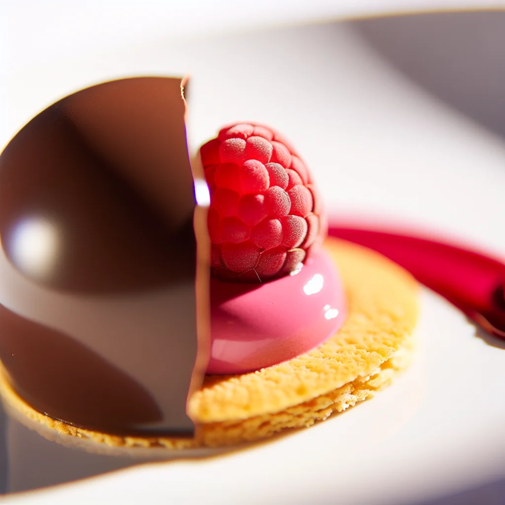 Dôme de Chocolat à la Mousse de Framboise