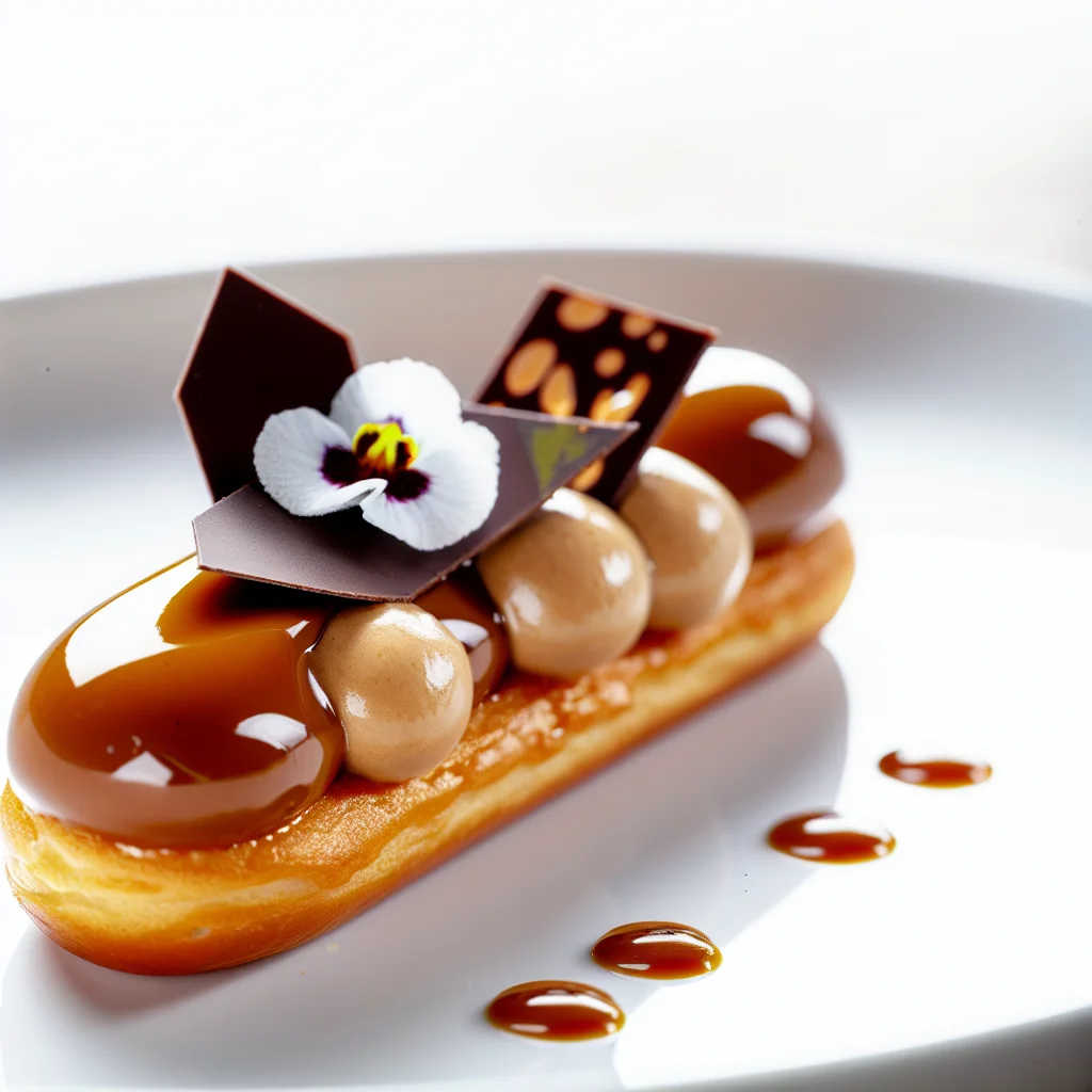 Éclair au Café Caramel Salé